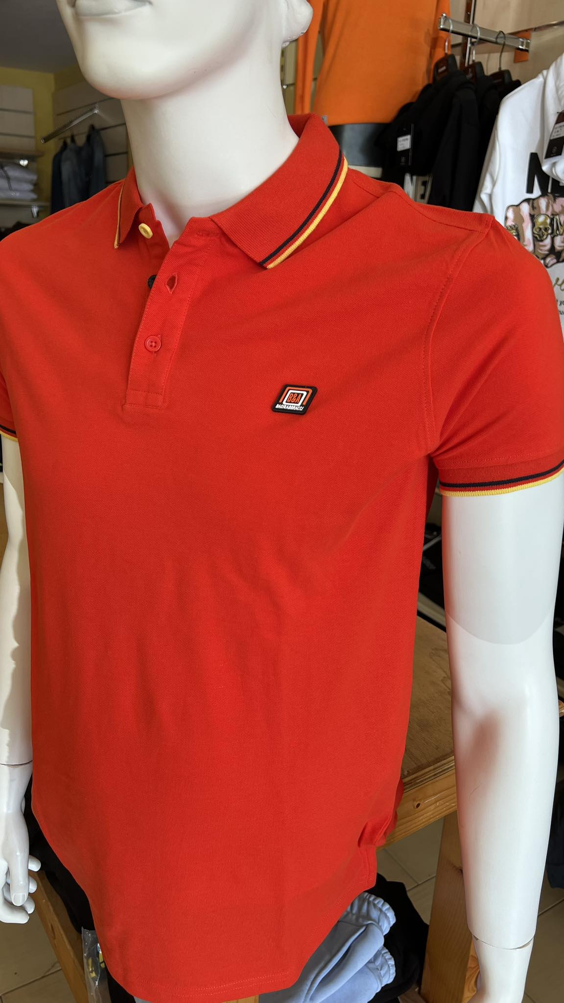 Polo baci & abbracci arancio
