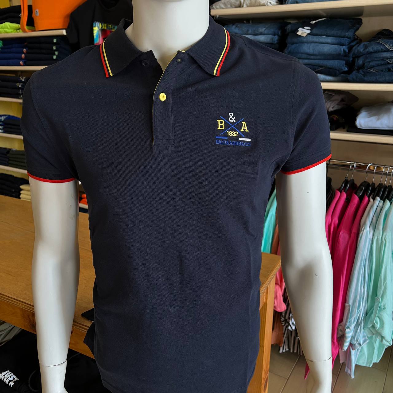 Polo manica corta baci & abbracci
