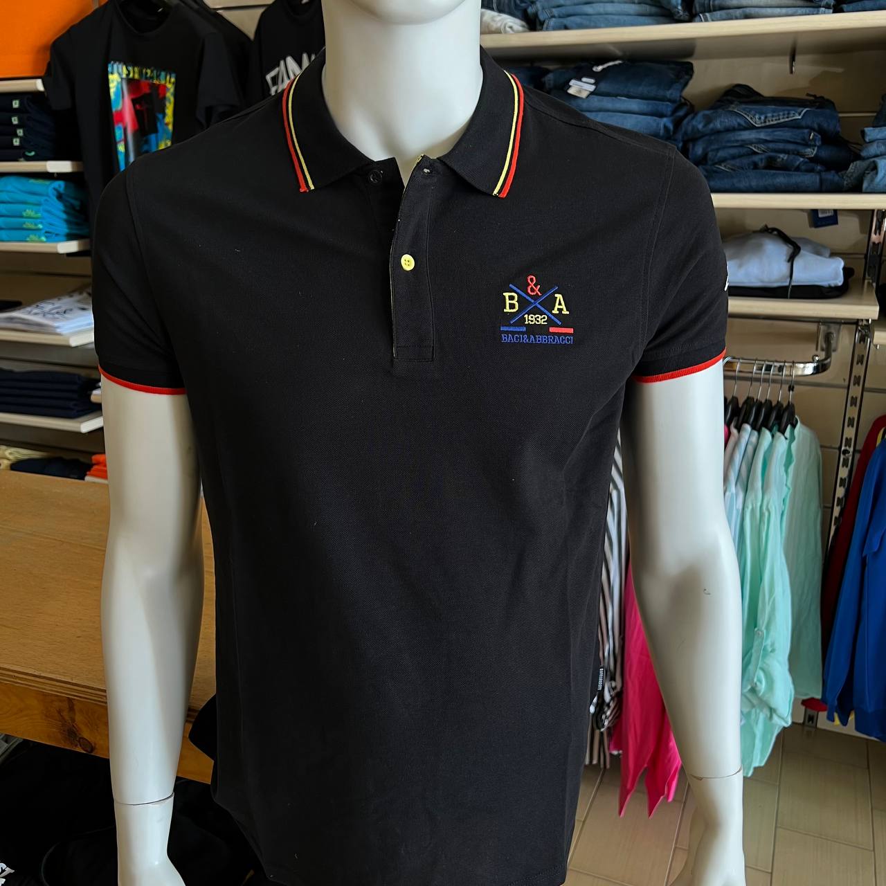 Polo manica corta baci & abbracci