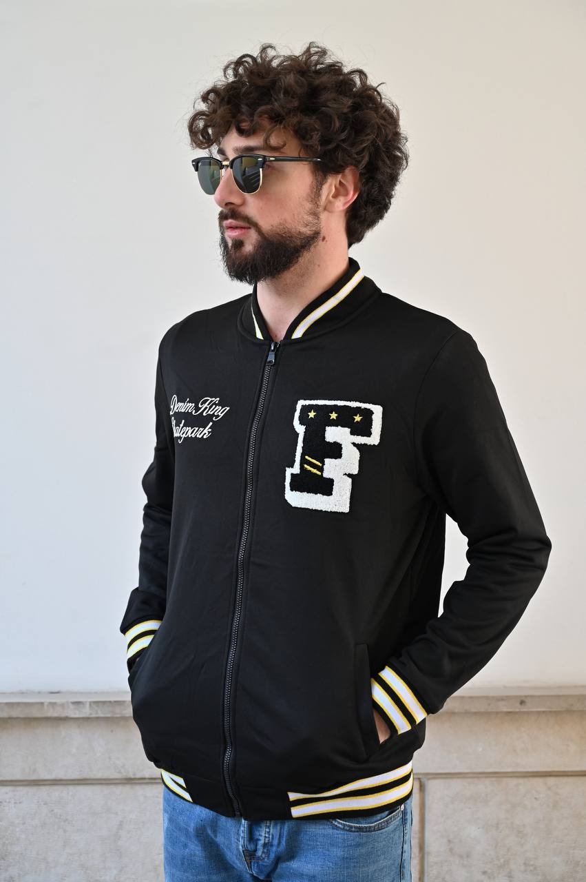 Felpa college americana black