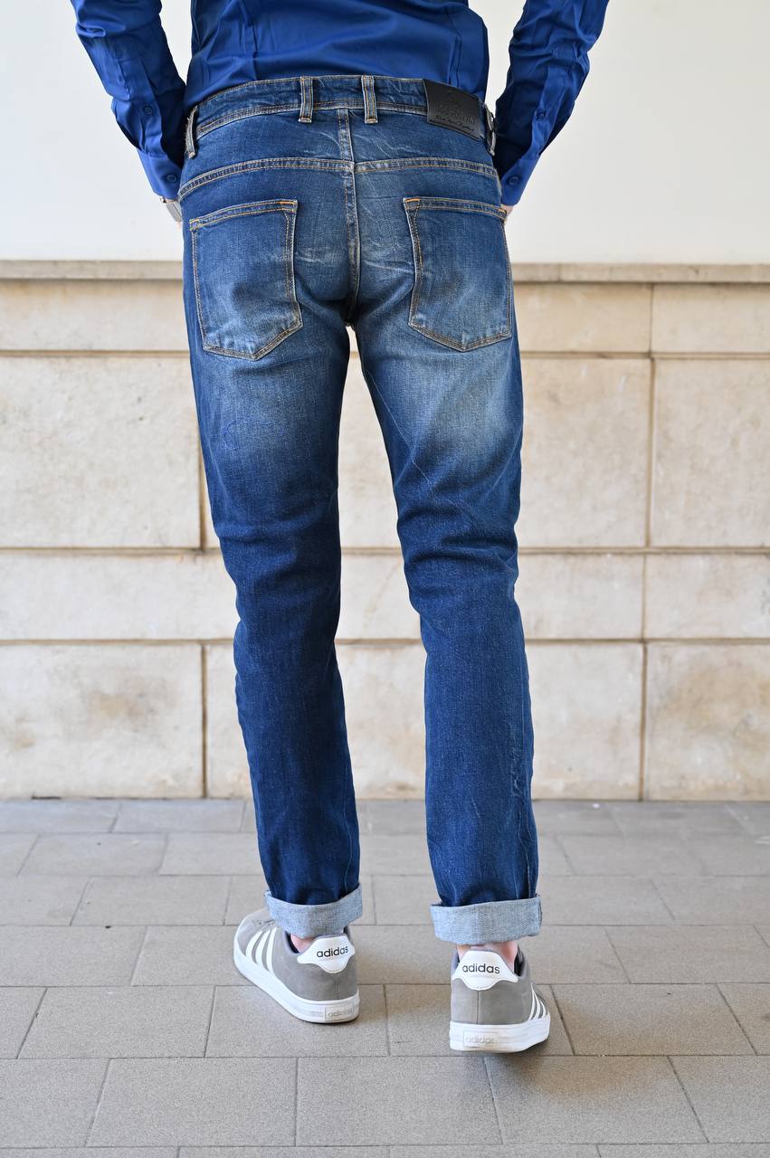 Jeans slim blu