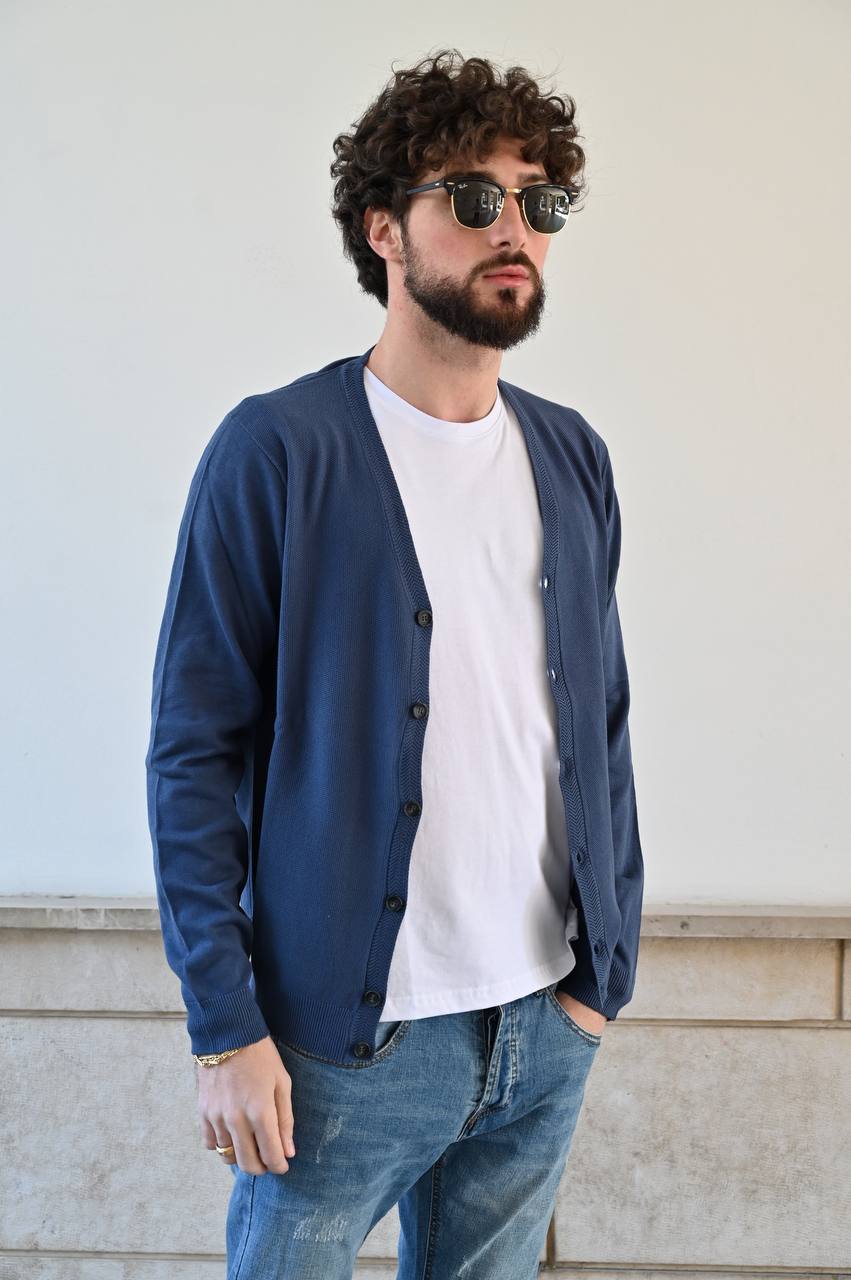 Cardigan blu
