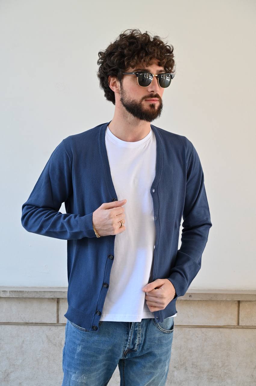 Cardigan blu