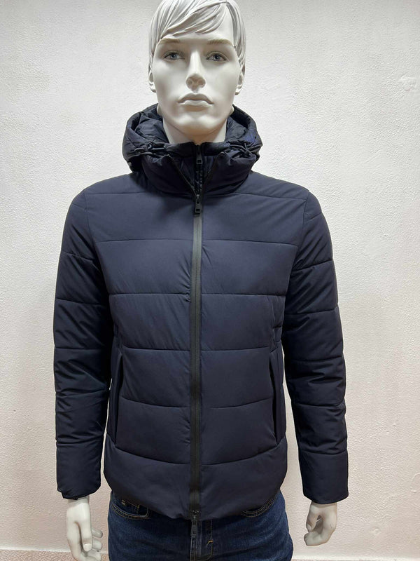 Piumino uomo in piuma d'oca  blu