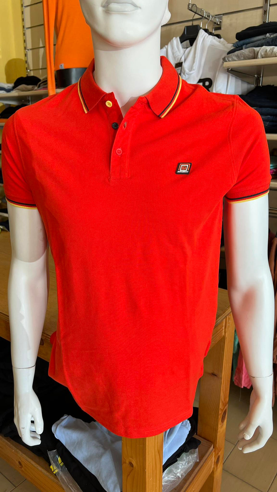 Polo baci & abbracci arancio