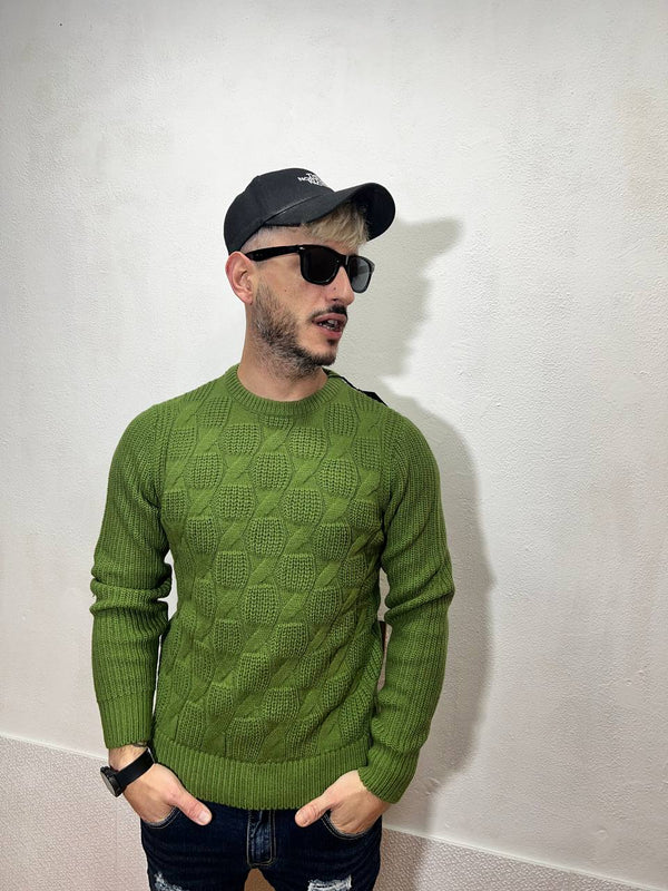 Maglione  girocollo fantasia