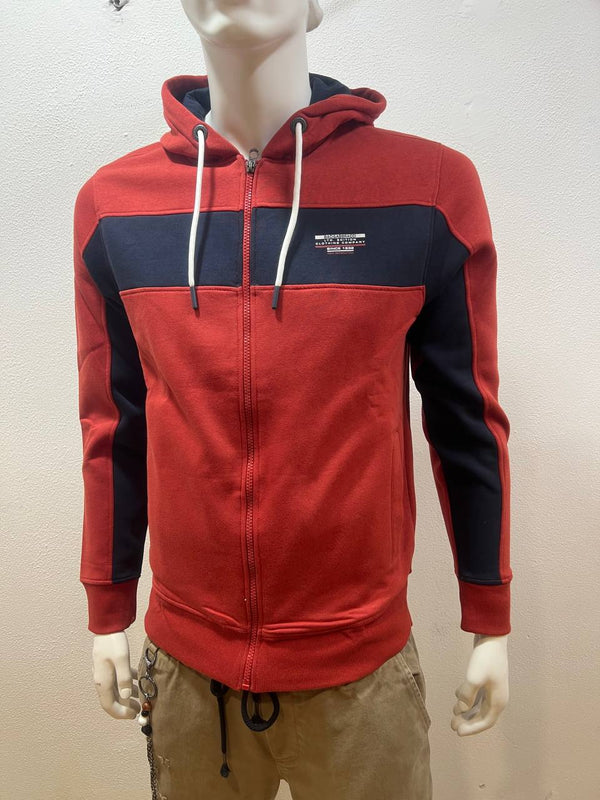 Felpa  baci & abbracci colore ruggine