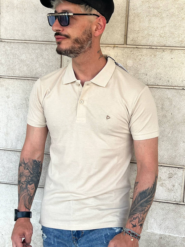 Polo uomo manica corta Sabbia