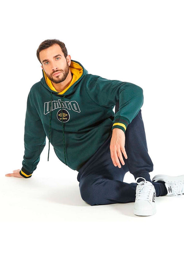 UMBRO - Tuta felpa uomo con cappuccio