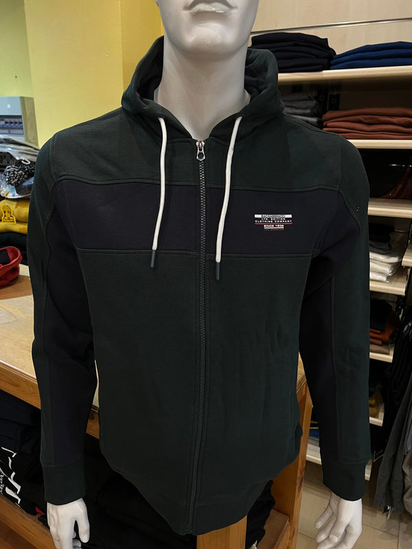 Felpa  baci & abbracci colore verde