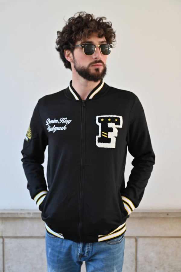 Felpa college americana black