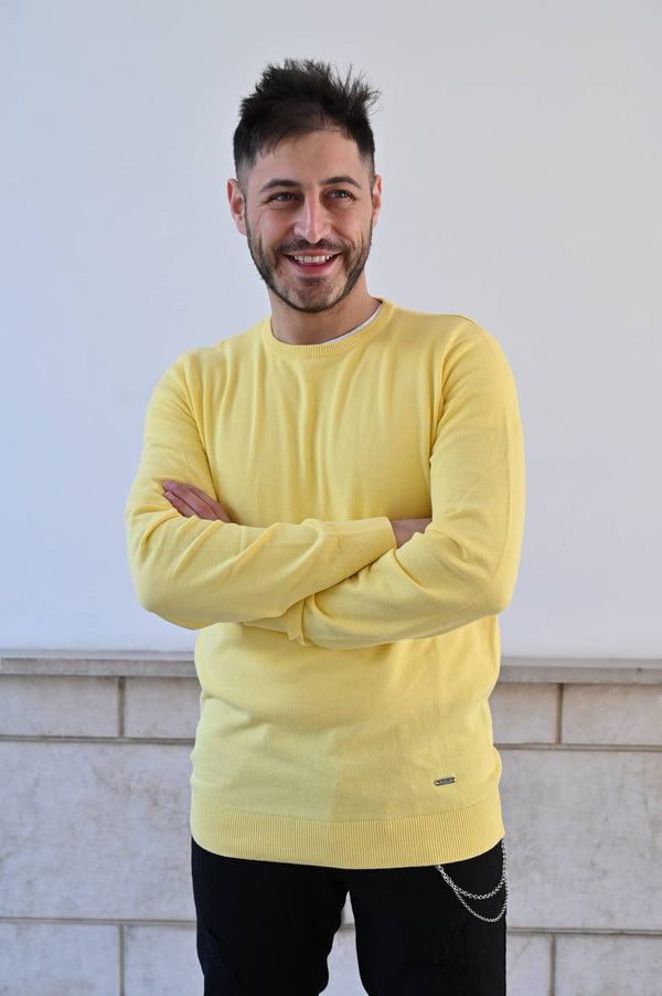 Maglia giallo avorio